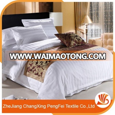 Royal customized size white color jacquard bed sheet sets for European