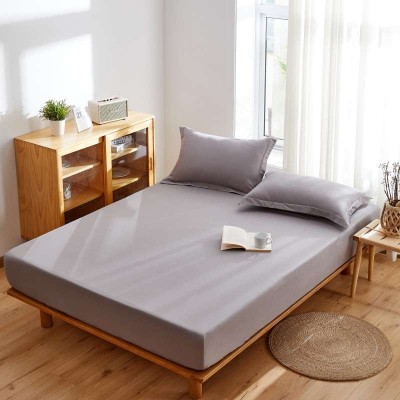 Hot sale custom cheap bedsheet set bedding 4pcs 100% polyester fitted bed sheet from china