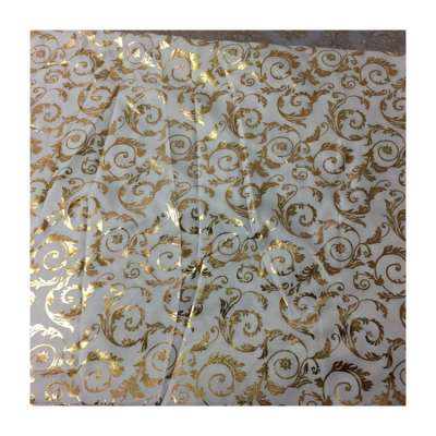 luxury gold print polyester microfiber textile fabric design latest for mattress cover